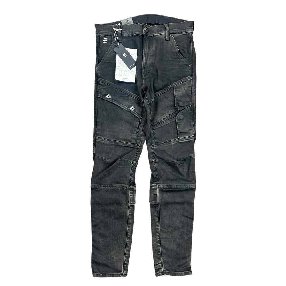 G-Star Raw Airblaze 3D Skinny Jeans Mens 30x30 NWT Loomer Black Stretch 32 Waist